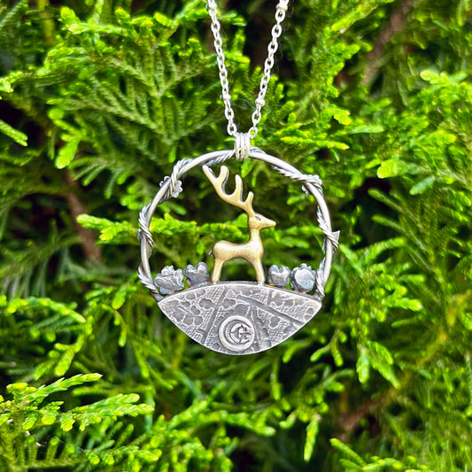 Eternal Spring Emerald Pendant Necklace