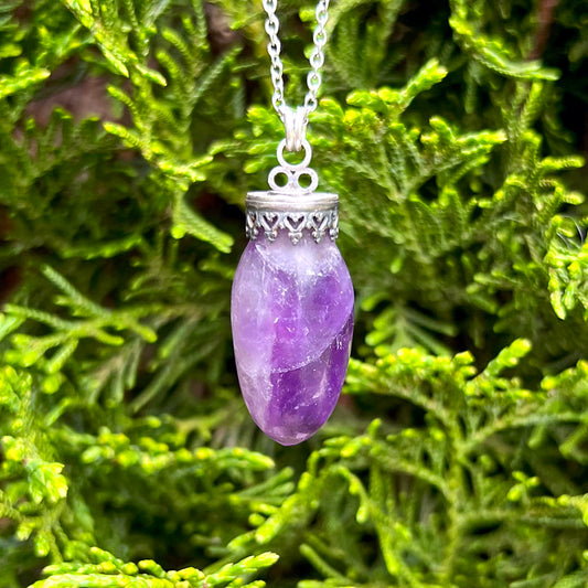 Viva La Vulva Dream Amethyst Pendant Necklace CG-2023-C-4