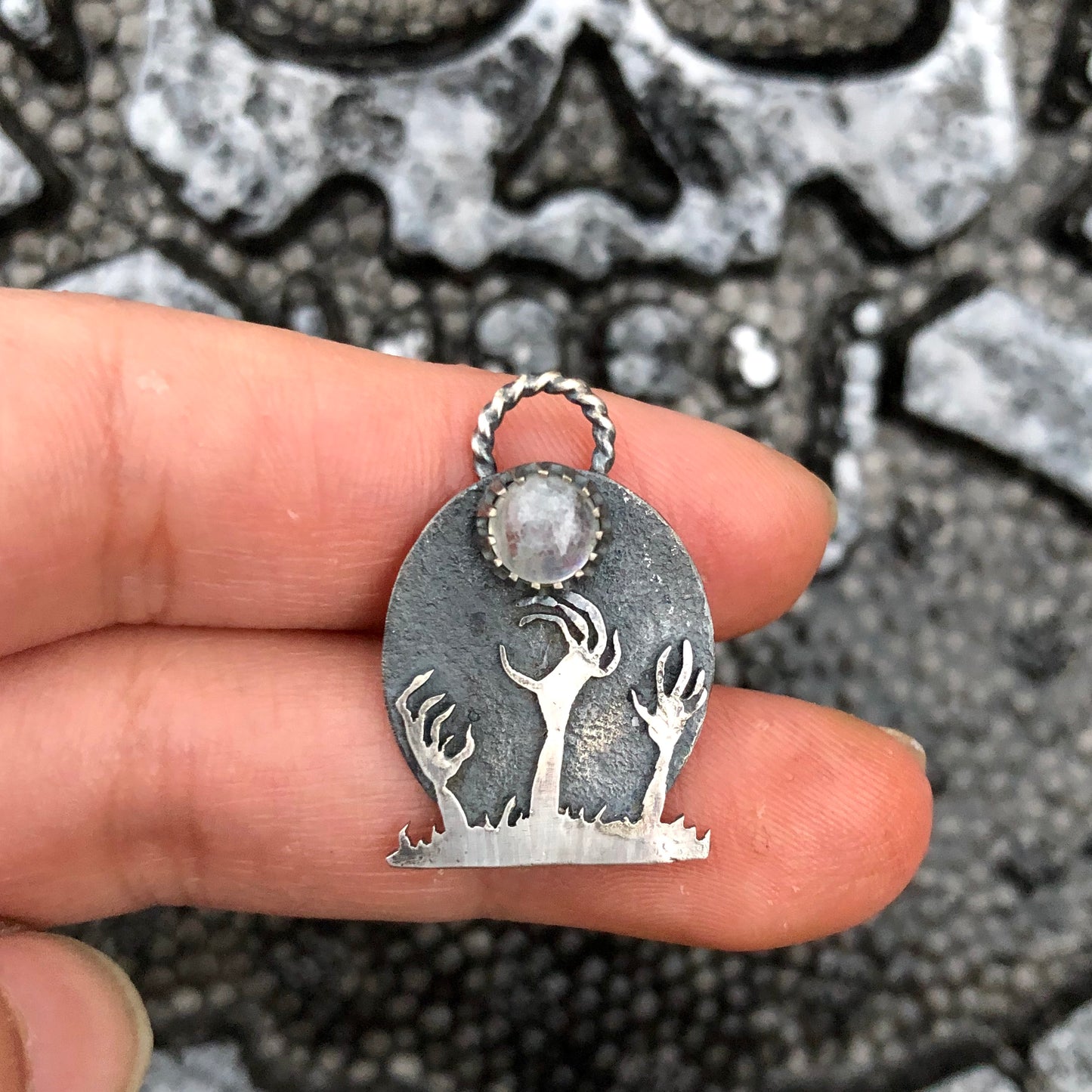 Resurrection's Last Grasp Pendant Necklace