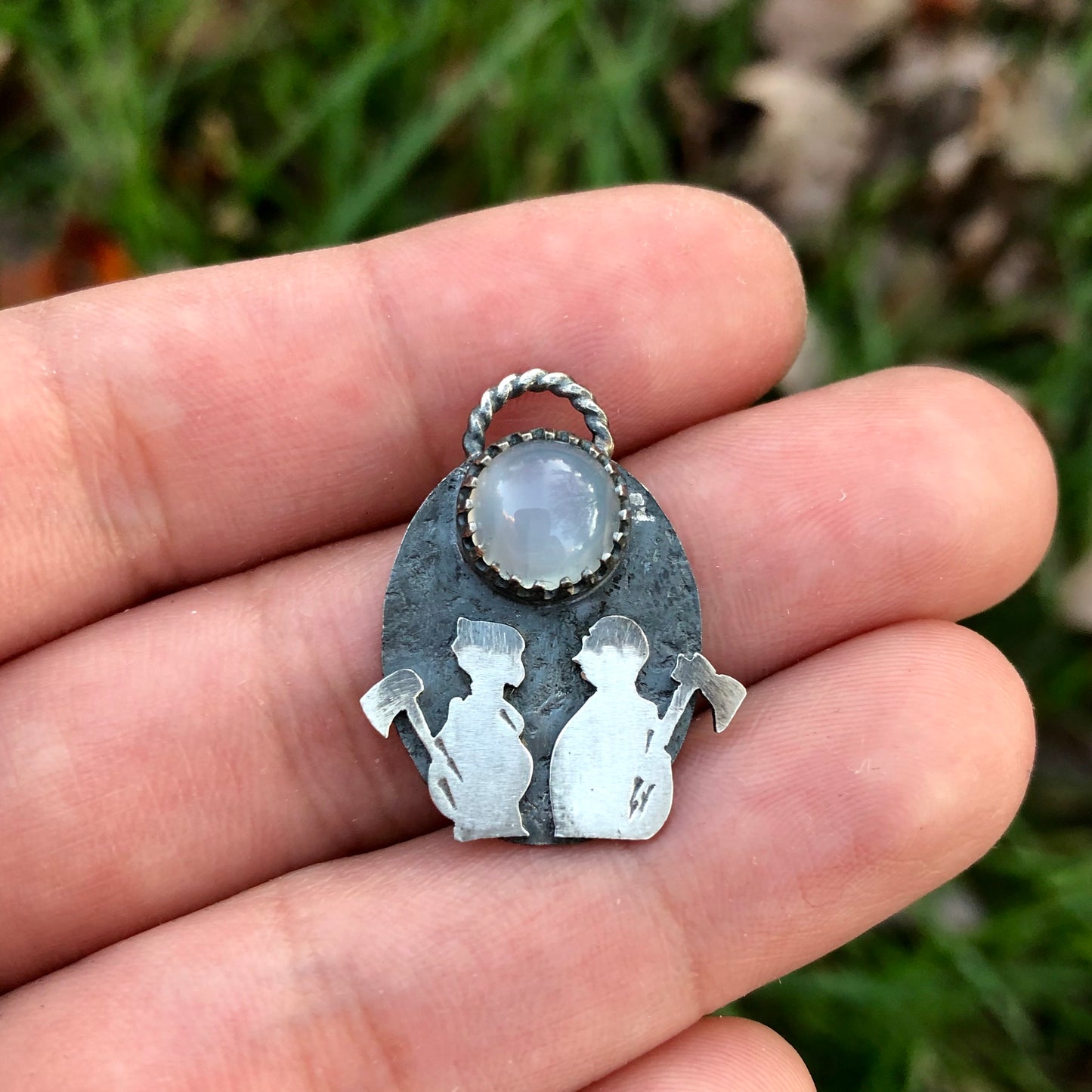 Bury The Hatchet Pendant Necklace