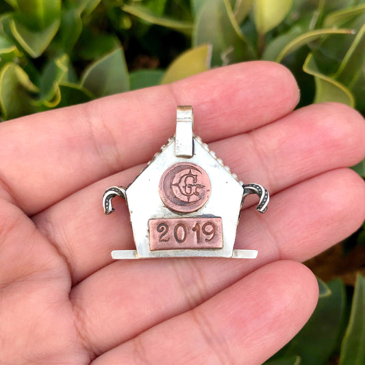 Gingerbread Cottage Pendant Necklace