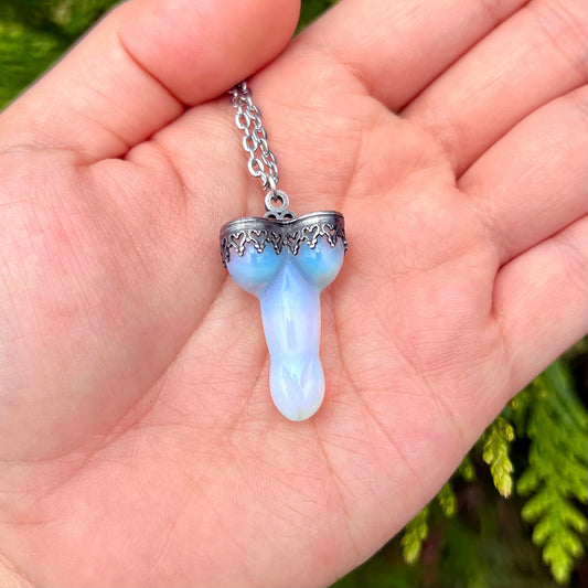Don't Be A Dick Opalite Pendant Necklace
