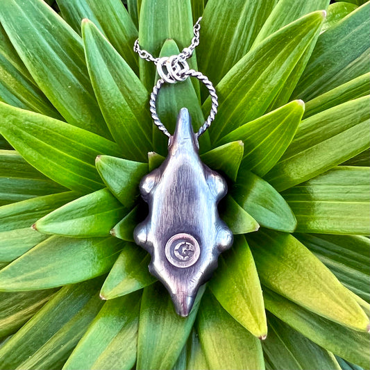 The Divine Feminine Vulva Rainbow Moonstone Pendant Necklace CG-2023-B-1