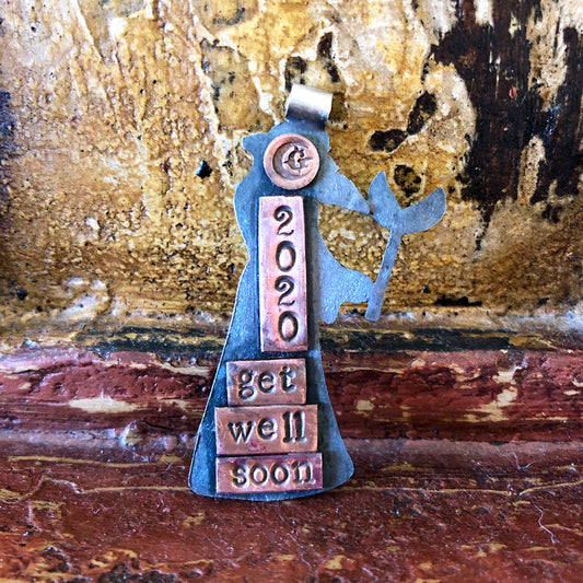 Get Well Soon Plague Doctor Pendant Necklace