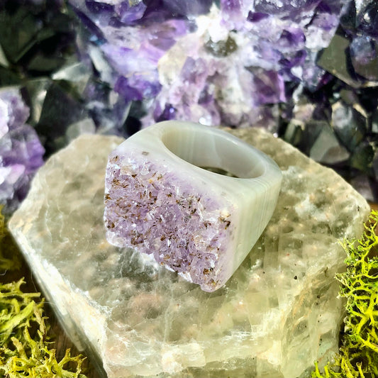 Lavender Frost Rock Candy Ring US 7 RCR-008
