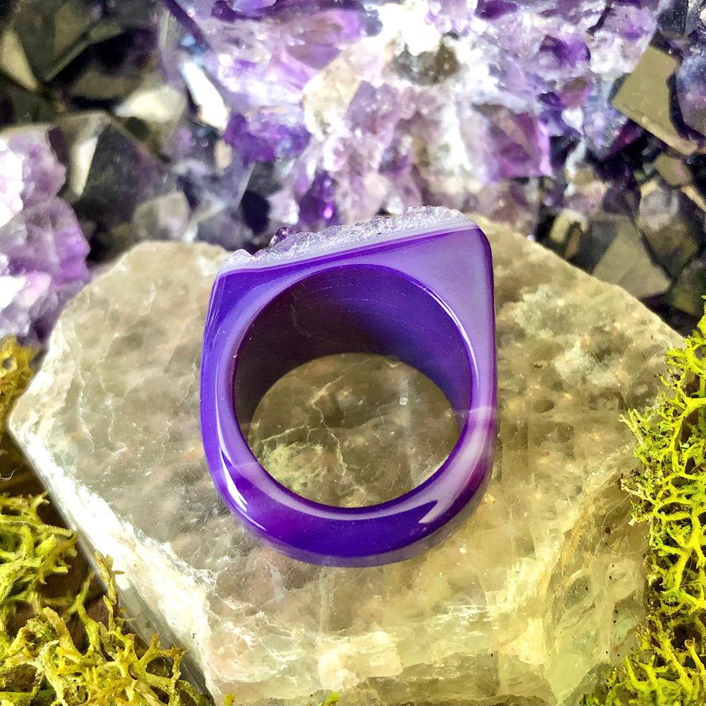 Ultraviolet Luxe Rock Candy Ring US 8 RCR-060
