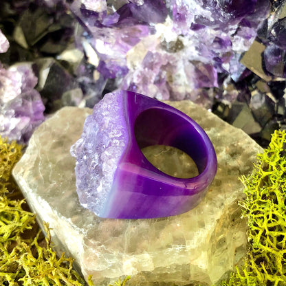 Stormy Iris Rock Candy Ring US 7 RCR-063
