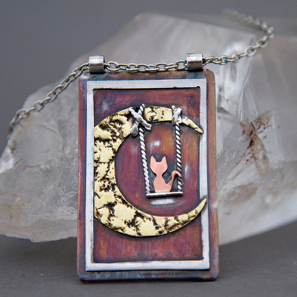 The Moon Swing Pendant Necklace