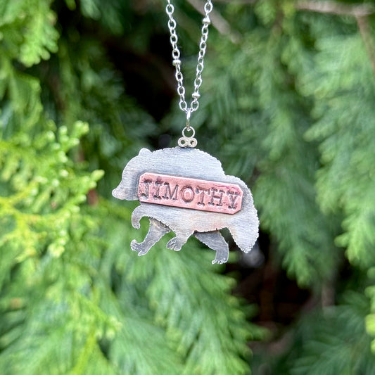 Jimothy Raccoon Pendant Necklace