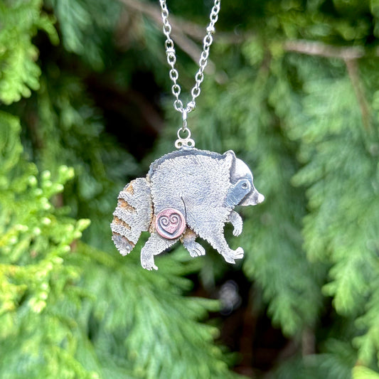 Jimothy Raccoon Pendant Necklace
