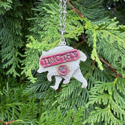 Jimothy Raccoon Pendant Necklace