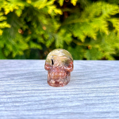 Druzy Agate Mini Crystal Skull CC-004-D