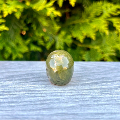 Druzy Agate Mini Crystal Skull CC-004-D