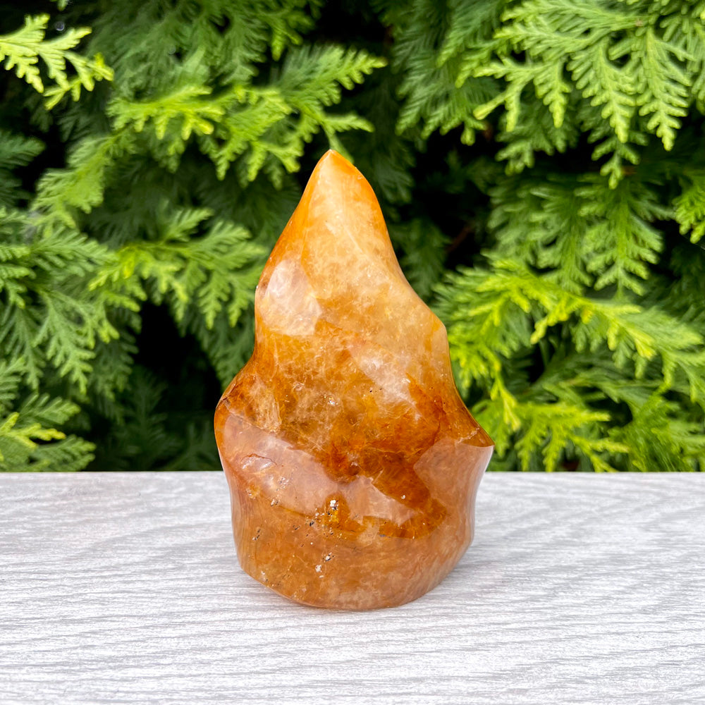 Golden Healer Quartz Crystal Flame CC-012