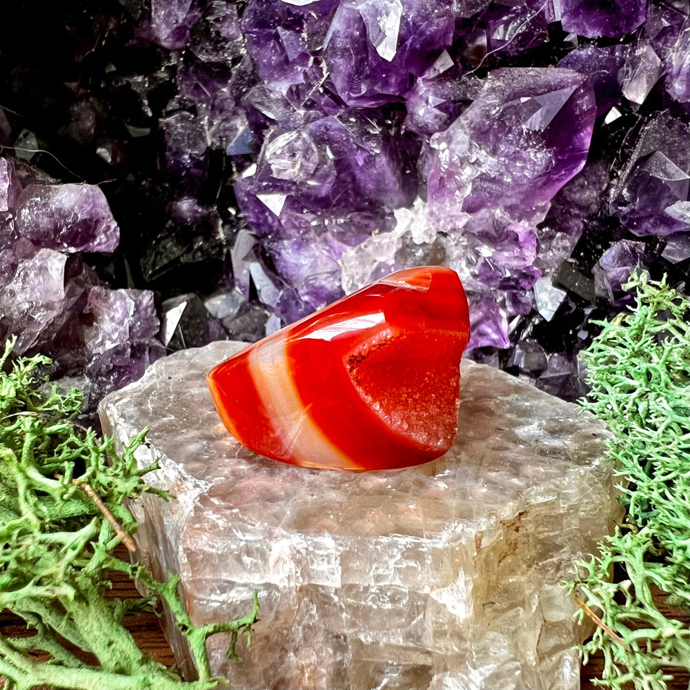 Sienna Sunburst Druzy Heart Rock Candy Ring US 7 RCR-071