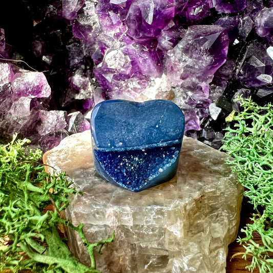 Oxford Dreams Druzy Heart Rock Candy Ring US 8 RCR-075