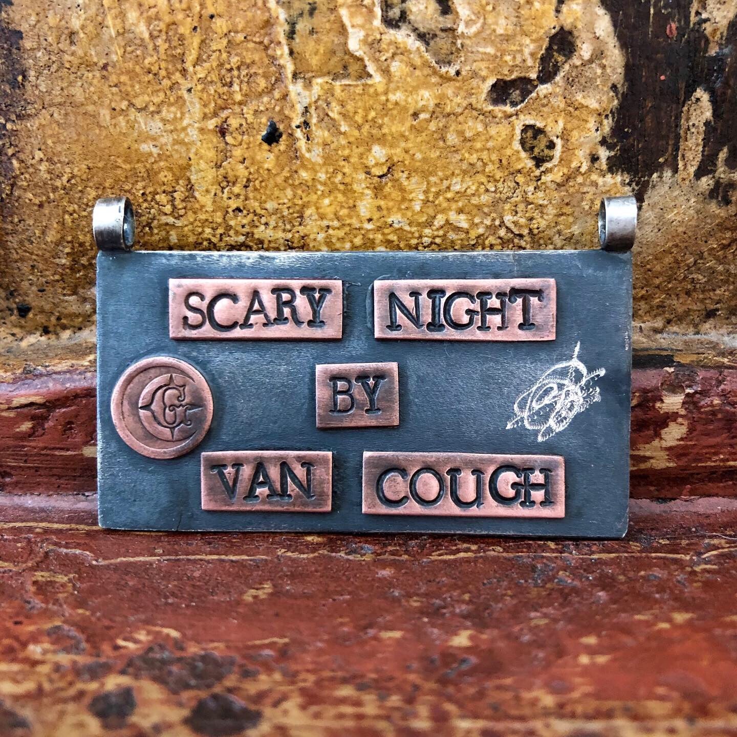 Scary Night by Van Cough Pendant Necklace