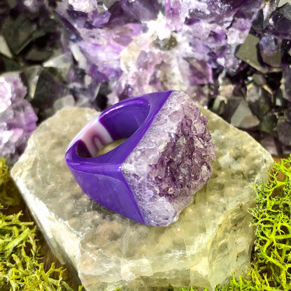 Violet Abyss Rock Candy Ring US 7.5 RCR-010