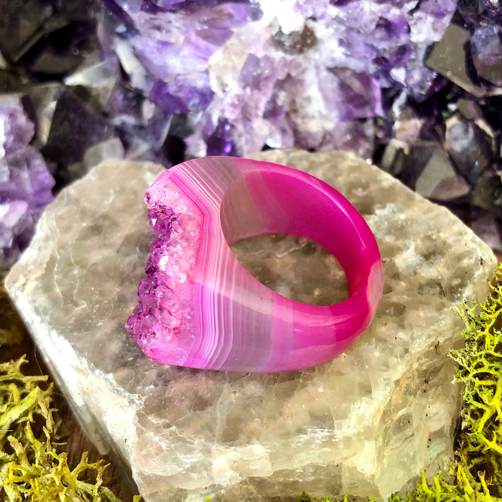 Fuchsia Flirtation Rock Candy Ring US 8 RCR-012