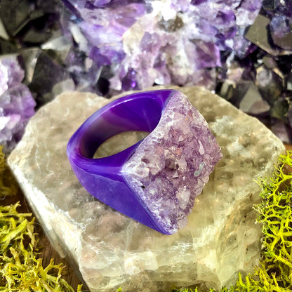 Lilac Passion Rock Candy Ring US 8 RCR-015