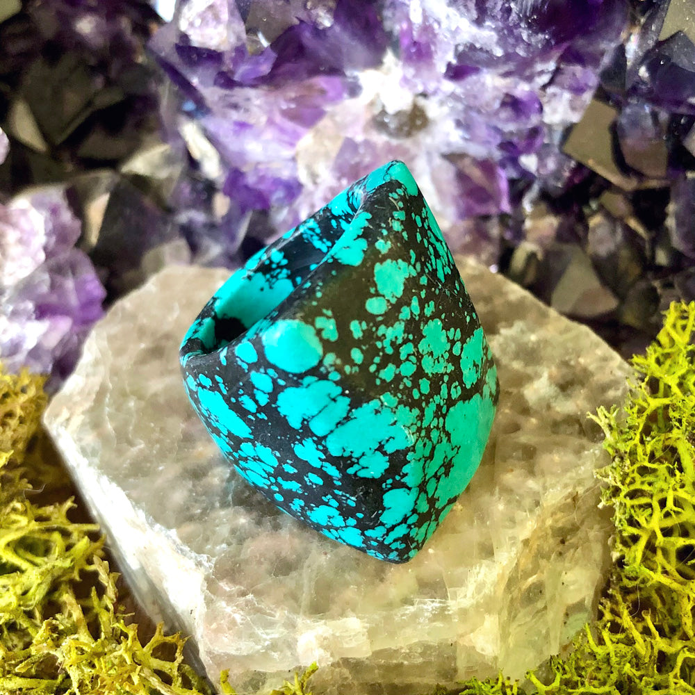 Matrix Turquoise Rock Candy Ring US 7 RCR-051