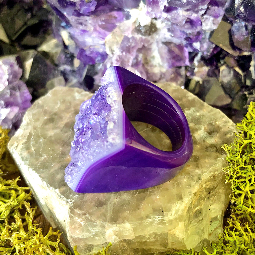 Velvet Violet Rock Candy Ring US 7 RCR-055
