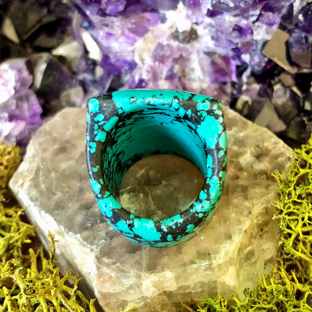 Matrix Turquoise Rock Candy Ring US 6.5 RCR-056