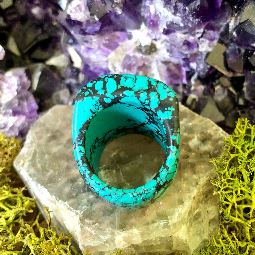 Matrix Turquoise Rock Candy Ring US 7 RCR-061
